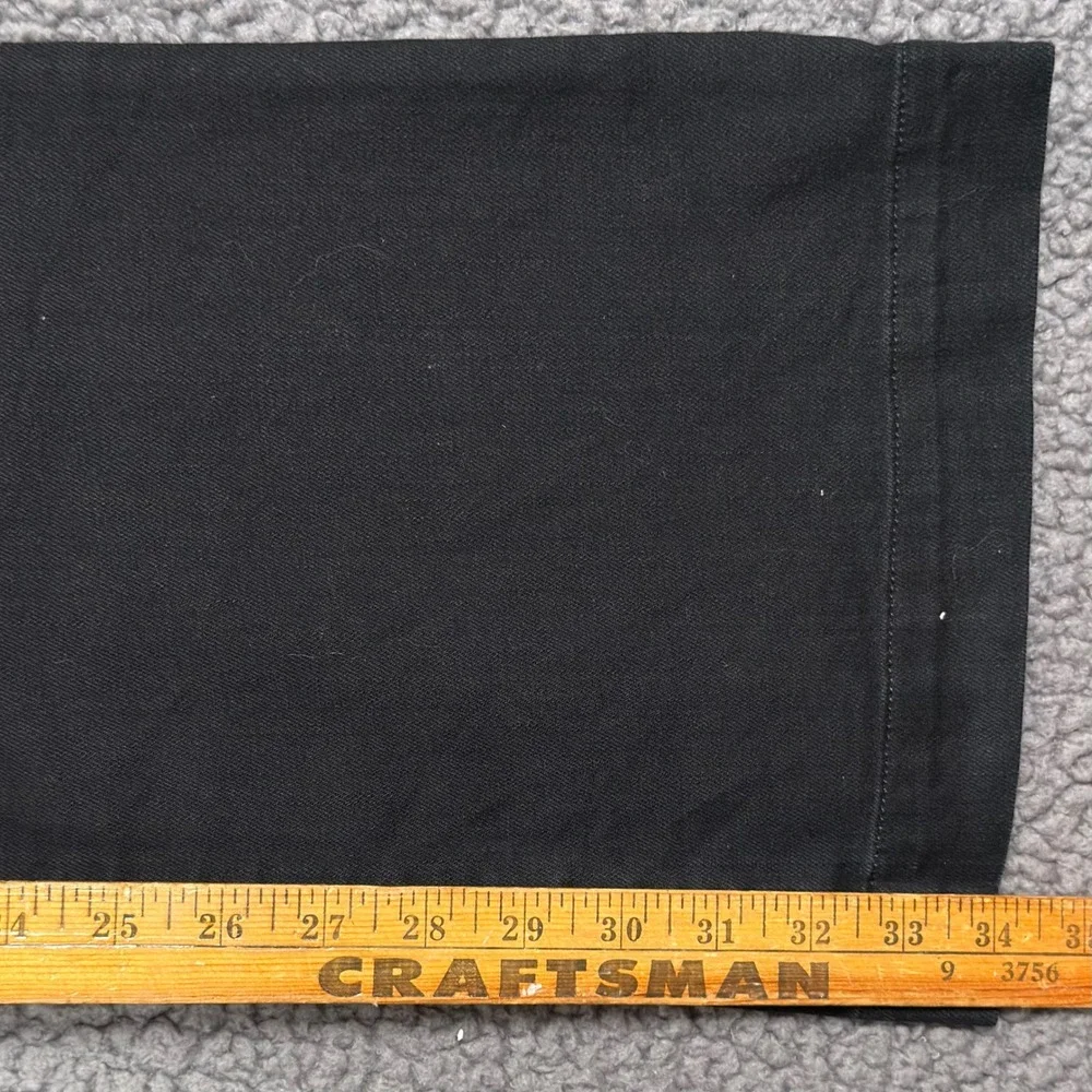 7 For All Mankind Jeans Womens Size 27 The Slim Trouser Black Flare Leg Pants